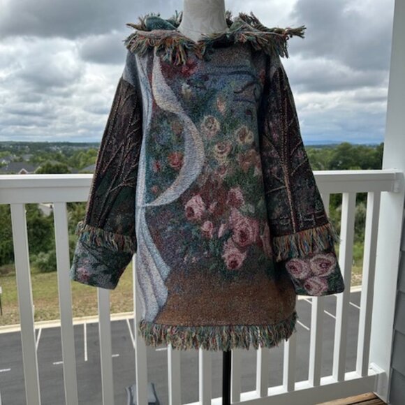 An angel has your back! Upcycled from tapestry blanket - Picture 6 of 8